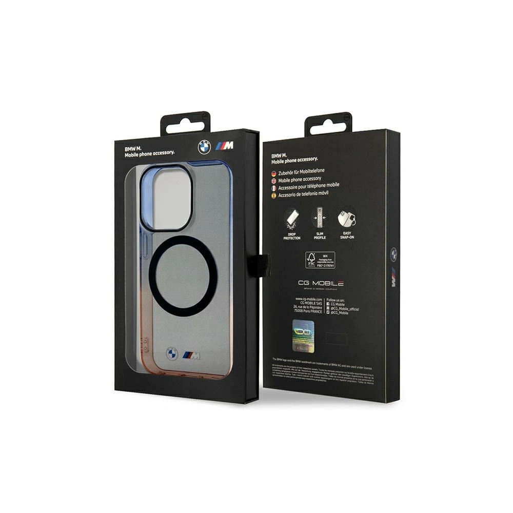 Etui BMW BMHMP14XHTGE Apple iPhone 14 Pro Max szary/grey hardcase Gradient Bumper MagSafe