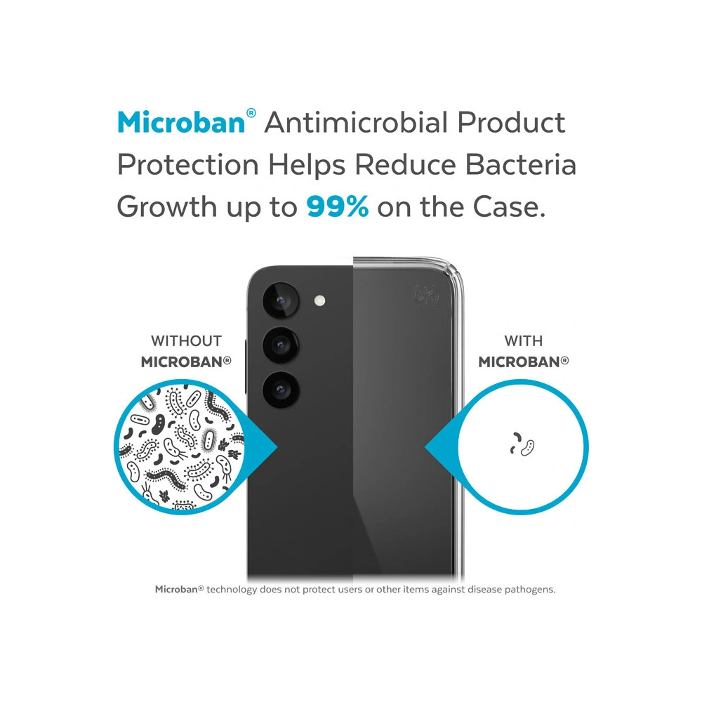 Etui Speck Presidio Perfect-Clear MICROBAN Samsung Galaxy S23 (Clear)