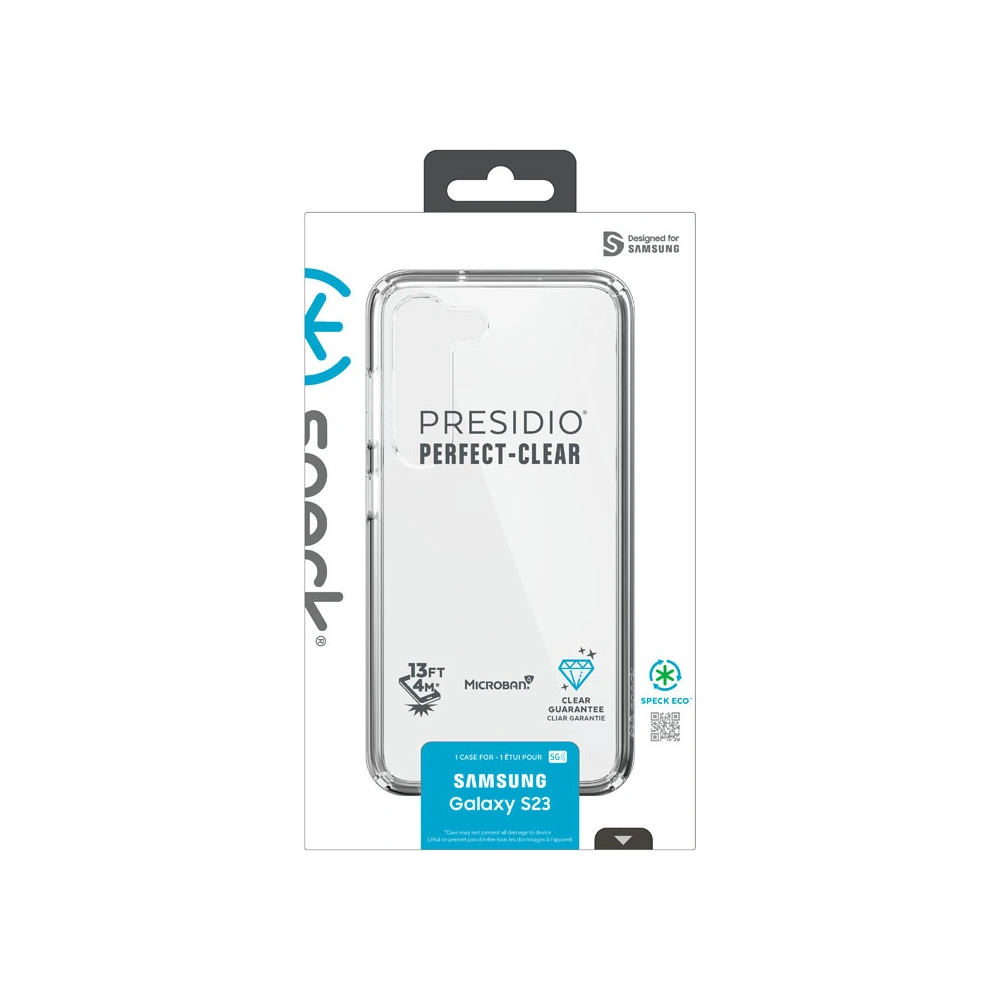 Etui Speck Presidio Perfect-Clear MICROBAN Samsung Galaxy S23 (Clear)