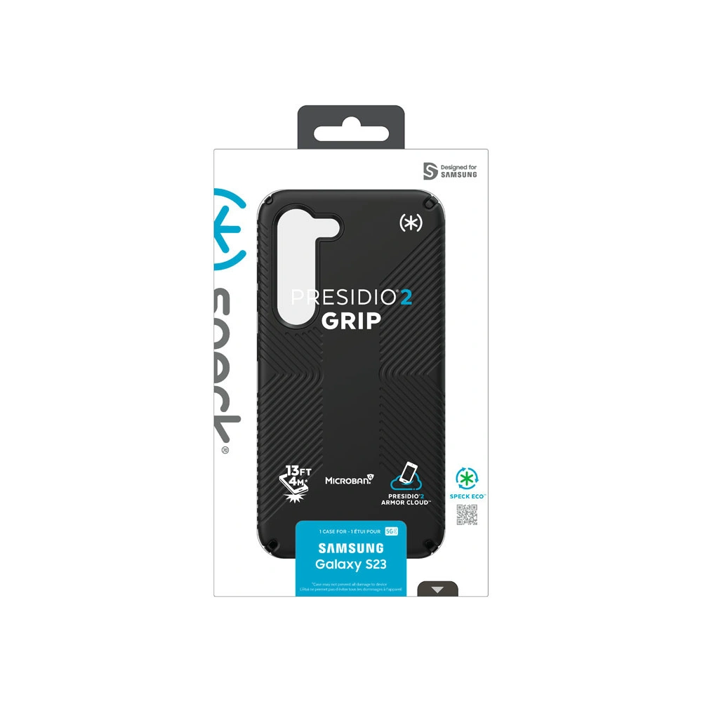 Etui Speck Presidio2 Grip Samsung Galaxy S23 (Black/Black/White)