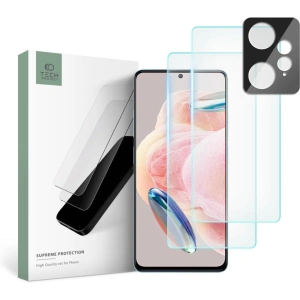 Kup Sticlă temperată + pentru lentilele aparatului Tech-Protect Supreme Set Xiaomi Redmi Note 12 LTE Clear [2+1 PACK] - THP1897 - {ean13} - Sklep Home Screen