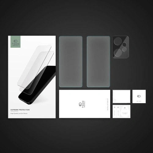 Kup Sticlă temperată + pentru lentilele aparatului Tech-Protect Supreme Set Xiaomi Redmi Note 12 LTE Clear [2+1 PACK] - THP1897 - {ean13} - Sklep Home Screen