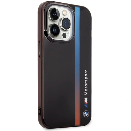 Kup BMW Apple Tasche BMHCP14L22HVGV iPhone 14 Pro schwarz/schwarz IML Tricolor Stripe - BMW443 - {ean13} - Sklep Home Screen