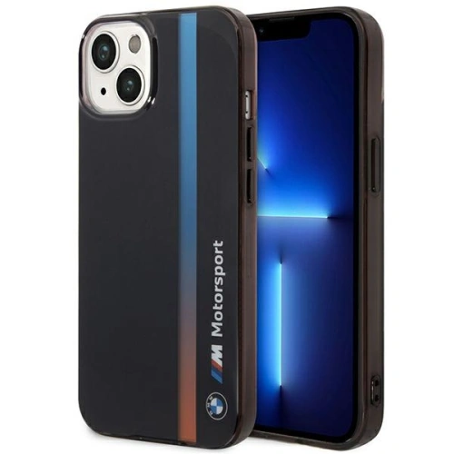 Kup Etui BMW BMHCP14S22HVGV Apple iPhone 14 negru/black IML Tricolor Stripe - BMW444 - {ean13} - Sklep Home Screen