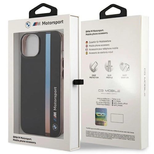 Kup BMW Apple Tasche BMHCP14S22HVGV iPhone 14 schwarz/schwarz IML Tricolor Stripe - BMW444 - {ean13} - Sklep Home Screen