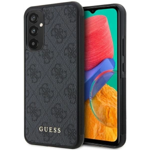 Etui Guess GUHCSA34G4GFGR Samsung Galaxy A34 5G šedé/grey tvrdý obal 4G Metal Gold Logo