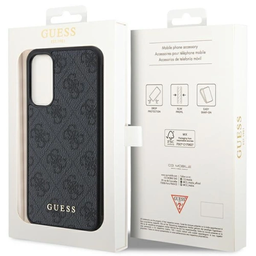 Kup Etui Guess GUHCSA34G4GFGR Samsung Galaxy A34 5G gri/grey hard case 4G Metal Gold Logo - GUE2443 - {ean13} - Sklep Home Screen