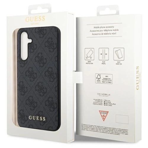 Kup Guess Samsung Gehäuse GUHCSA54G4GFGR Galaxy A54 5G grau/grau Hartschale 4G Metall Gold Logo - GUE2445 - {ean13} - Sklep Home Screen