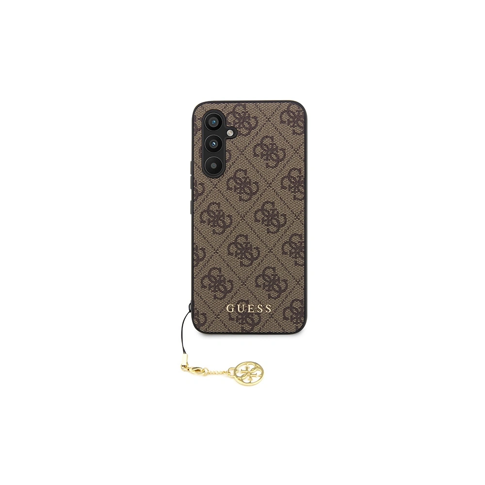 Etui Guess GUHCSA54GF4GBR Samsung Galaxy A54 5G brązowy/brown hard case 4G Charms Collection