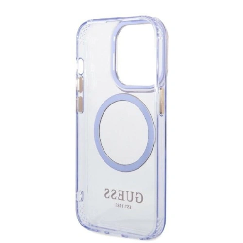 Kup Etui Guess GUHMP14LHTCMU Apple iPhone 14 Pro purpurowy/purple hard case Gold Outline Translucent MagSafe - GUE2448 - {ean13} - Sklep Home Screen