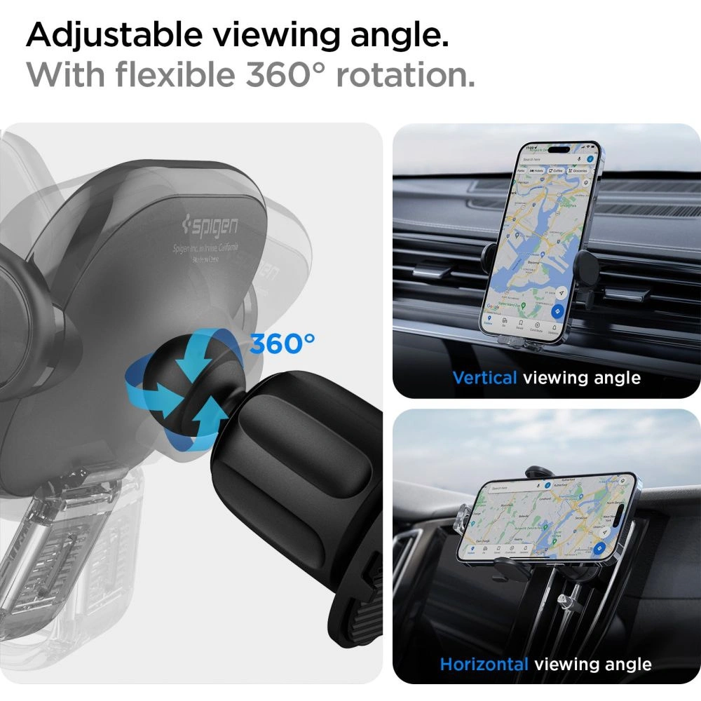 Uchwyt samochodowy Spigen UTS12 Onetap Universal Vent Car Mount Black