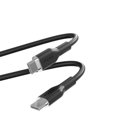 Kup Cablul PURO ICON Soft Cable USB-C/USB-C 1.5m (Negru) - PUR669 - {ean13} - Sklep Home Screen