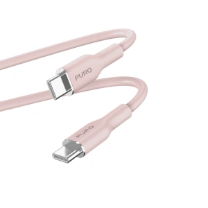 Kup Kabel PURO ICON Soft Cable USB-C/USB-C 1.5m (Dusty Pink) - PUR670 - {ean13} - Sklep Home Screen