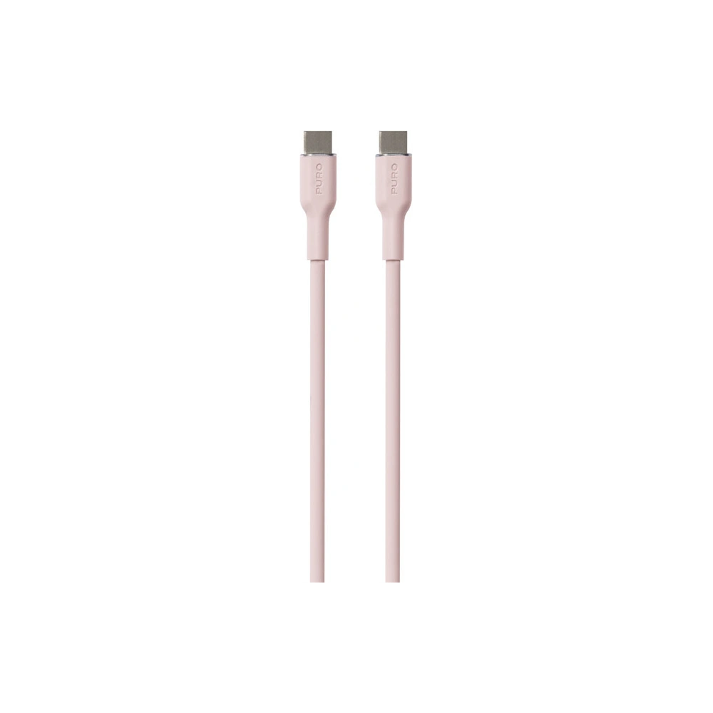 Kabel PURO ICON Soft Cable USB-C/USB-C 1.5m (Dusty Pink)