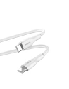 1.5m PURO ICON Soft-Kabel USB-C/USB-C (Weiß)