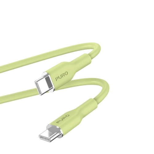 Buy PURO ICON Soft Cable USB-C/USB-C 1.5m (Matcha Green) - PUR673 - {ean13} - Home Screen Store Europe