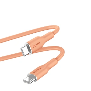 Kup Kabel PURO ICON Soft Cable USB-C/USB-C 1.5m (Apricot) - PUR674 - {ean13} - Sklep Home Screen