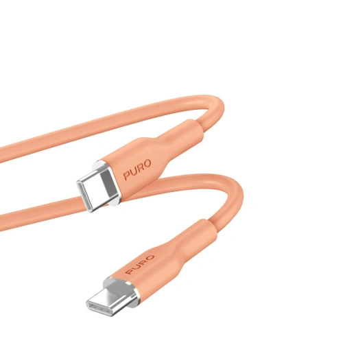 Buy PURO ICON Soft Cable USB-C/USB-C 1.5m (Apricot) - PUR674 - {ean13} - Home Screen Store Europe