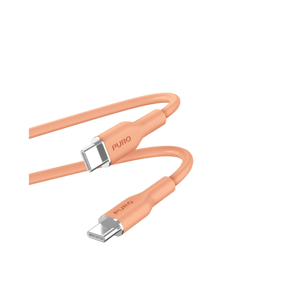Kabel PURO ICON Soft Cable USB-C/USB-C 1.5m (Apricot)
