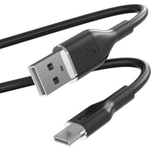 Kup Kábel PURO ICON Soft Cable USB-C/USB-A 1.5m (Fekete) - PUR675 - {ean13} - Sklep Home Screen