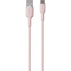 Kup 1.5m PURO ICON Soft-Kabel USB-C/USB-A (staubiges Pink) - PUR676 - {ean13} - Sklep Home Screen