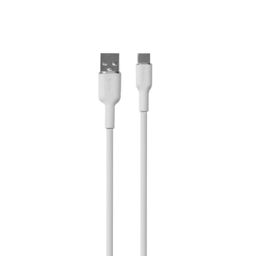 Kup 1.5m PURO ICON Soft-Kabel USB-C/USB-A (Weiß) - PUR677 - {ean13} - Sklep Home Screen