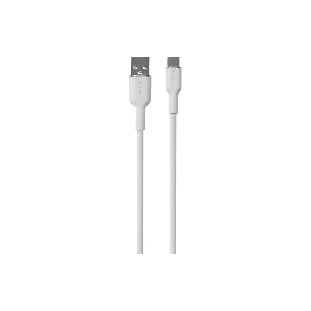 Kabel PURO ICON Soft Cable USB-C/USB-A 1.5m (White)