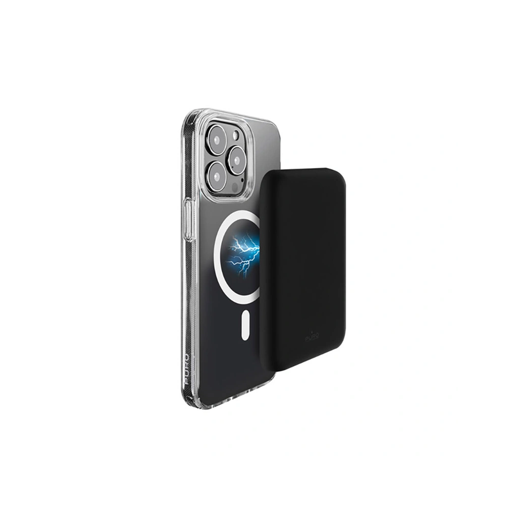 Powerbank bezprzewodowy MagSafe PURO Slim PowerMag 4000mAh (Onyx Black)