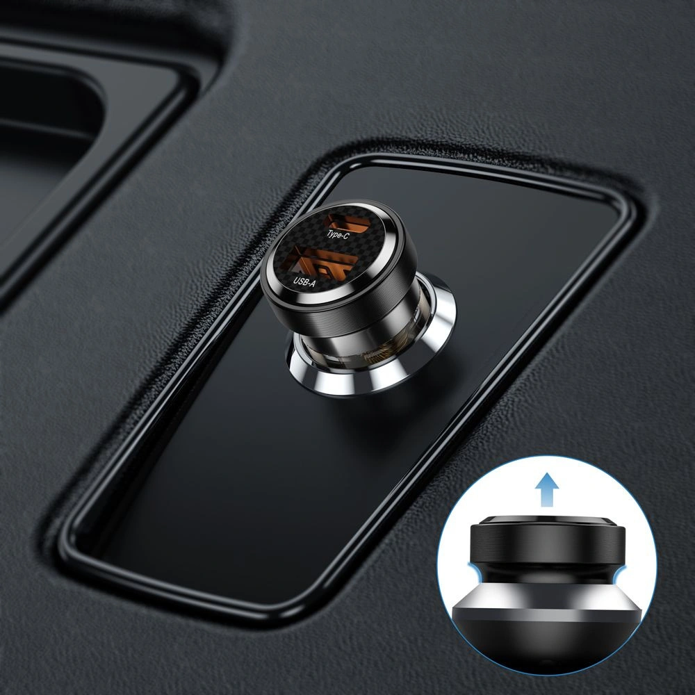 Ładowarka samochodowa Tech-Protect CC30W 2-port Car Charger PD 30W QC 3.0 Black