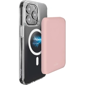 Kup Powerbank bezprzewodowy MagSafe PURO Slim PowerMag 4000mAh (Dusty Pink) - PUR681 - {ean13} - Sklep Home Screen