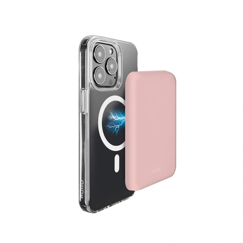Buy PURO Slim PowerMag MagSafe Powerbank 4000mAh (Dusty Pink) - PUR681 - {ean13} - Home Screen Store Europe