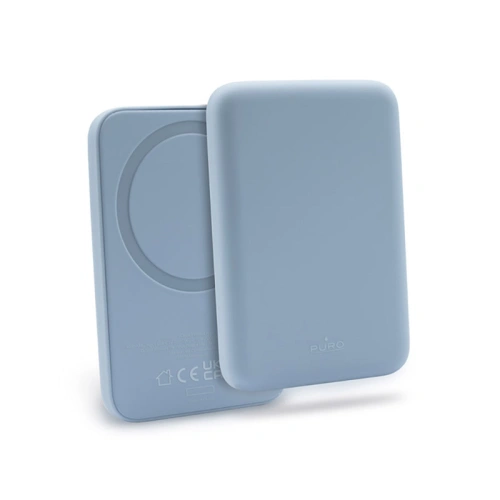 Kup MagSafe PURO Slim PowerMag 4000mAh Kabellose Powerbank (Puderblau) - PUR682 - {ean13} - Sklep Home Screen