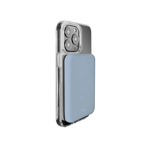 Kup MagSafe PURO Slim PowerMag 4000mAh Kabellose Powerbank (Puderblau) - PUR682 - {ean13} - Sklep Home Screen