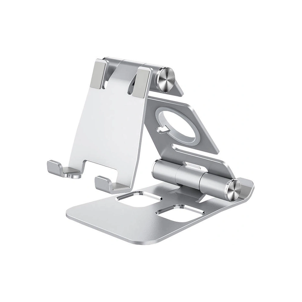 Składana podstawka 3w1 Blitzwolf BW-TS4 na telefon, tablet, smartwatch (srebrna)