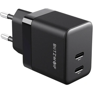 Kup Încărcătorul de rețea Blitzwolf BW-S22 GaN 2x USB-C, 35W (negru) - BLZ552 - {ean13} - Sklep Home Screen