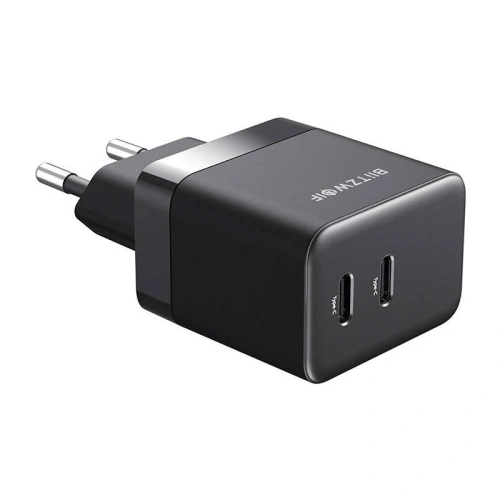 Kup Blitzwolf BW-S22 GaN hálózati töltő 2x USB-C, 35W (fekete) - BLZ552 - {ean13} - Sklep Home Screen