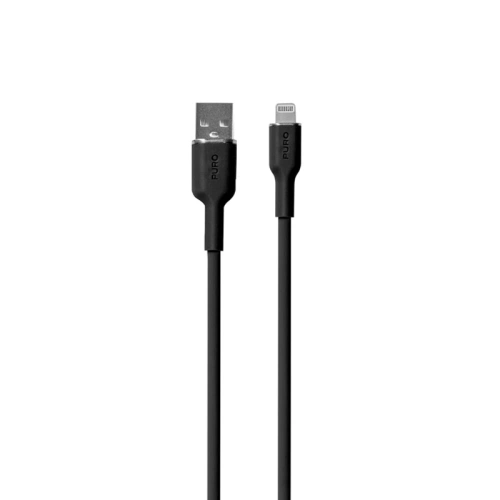 Kup Kábel PURO ICON Soft Cable USB-A/Lightning 1.5m (Fekete) - PUR683 - {ean13} - Sklep Home Screen