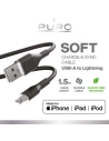 Kup Kábel PURO ICON Soft Cable USB-A/Lightning 1.5m (Fekete) - PUR683 - {ean13} - Sklep Home Screen
