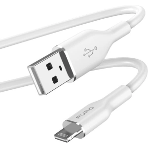 Kup Kabel PURO ICON Soft Cable USB-A/Lightning 1.5m (White) - PUR684 - {ean13} - Sklep Home Screen
