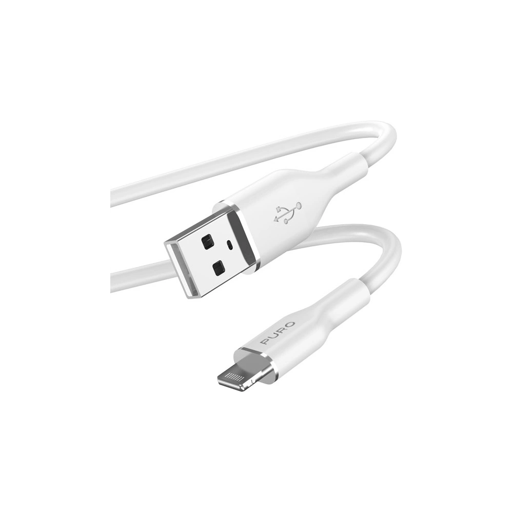 Kabel PURO ICON Soft Cable USB-A/Lightning 1.5m (White)