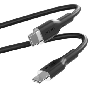 Kup Kabel PURO ICON Soft Cable USB-C/Lightning 1.5m (Black) - PUR685 - {ean13} - Sklep Home Screen