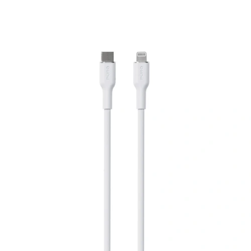 Buy PURO ICON Soft Cable USB-C/Lightning 1.5m (White) - PUR686 - {ean13} - Home Screen Store Europe