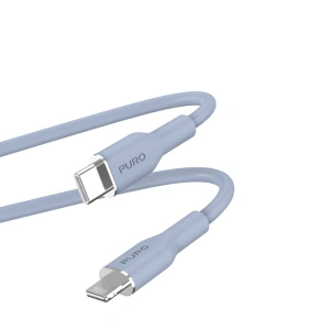 Buy PURO ICON Soft Cable USB-C/Lightning 1.5m (Powder Blue) - PUR687 - {ean13} - Home Screen Store Europe