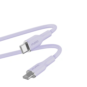 Kup Kabel PURO ICON Soft Cable USB-C/Lightning 1.5m (Tech Lavender) - PUR688 - {ean13} - Sklep Home Screen