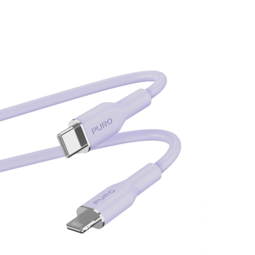 Kup Kabel PURO ICON Soft Cable USB-C/Lightning 1.5m (Tech Lavender) - PUR688 - {ean13} - Sklep Home Screen