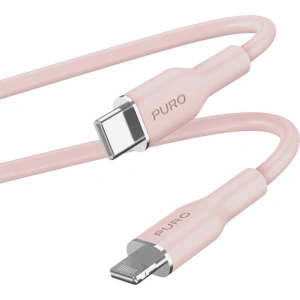 Kup Kabel PURO ICON Soft Cable USB-C/Lightning 1.5m (Dusty Pink) - PUR689 - {ean13} - Sklep Home Screen