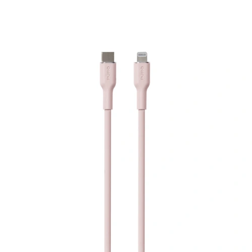 Kup Cablul PURO ICON Soft Cable USB-C/Lightning 1.5m (Roz Prafuit) - PUR689 - {ean13} - Sklep Home Screen