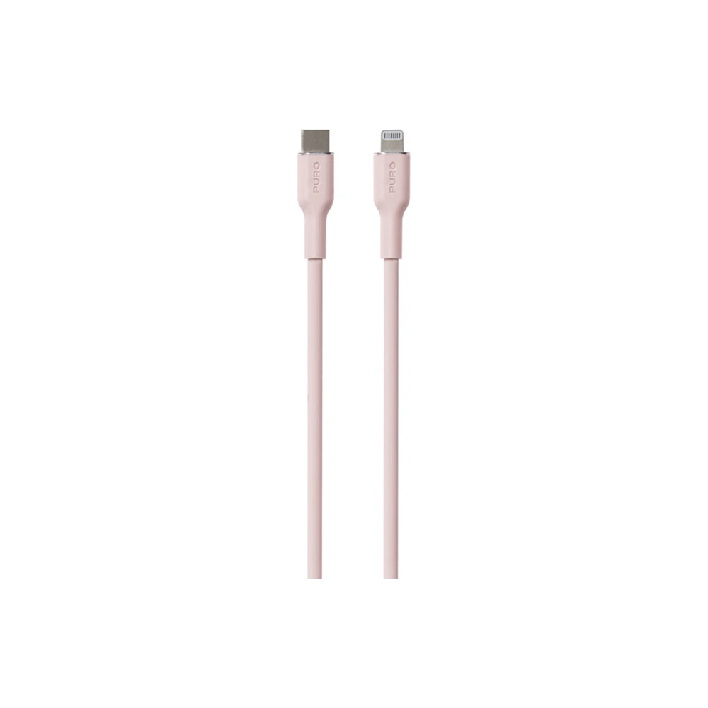 Kabel PURO ICON Soft Cable USB-C/Lightning 1.5m (Dusty Pink)