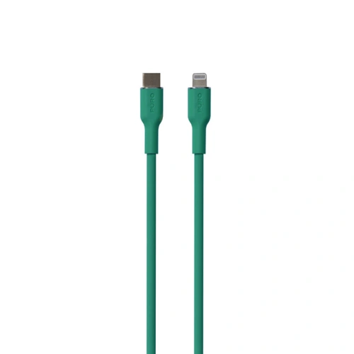 Kup Cablul PURO ICON Soft Cable USB-C/Lightning 1.5m (Jade) - PUR690 - {ean13} - Sklep Home Screen