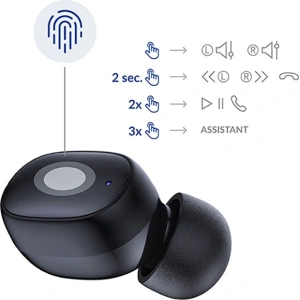 Buy 3MK FlowBuds TWS Earphones Bluetooth 5.3 black - 3MK4780 - {ean13} - Home Screen Store Europe